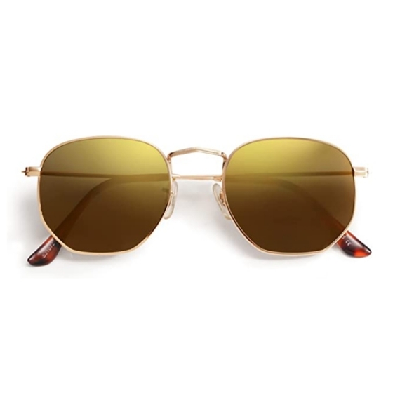 💫Gold Hexagonal Polarized Sunglasses for Men and Women - Picture 2 of 4